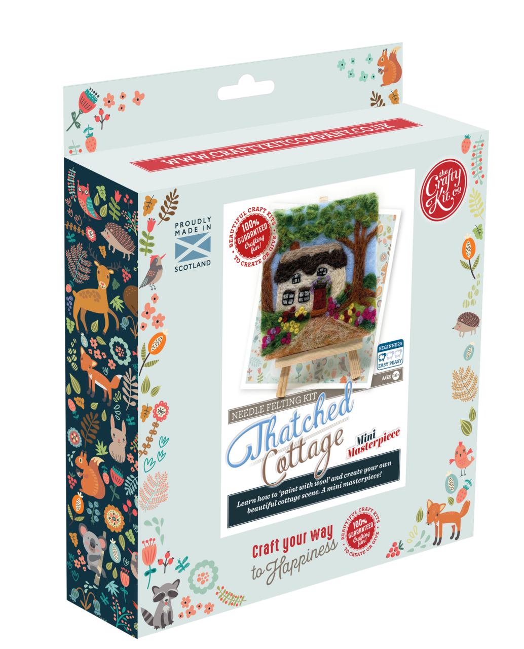 π Sale! Paint with Wool Mini Masterpiece: Thatched Cottage Craft Kit