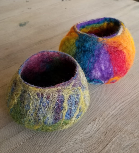 Wet Felted Bowl - May 2