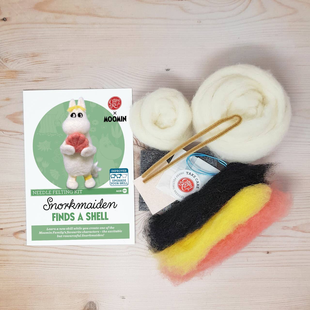 Snorkmaiden Finds a Shell Needle Felting Kit