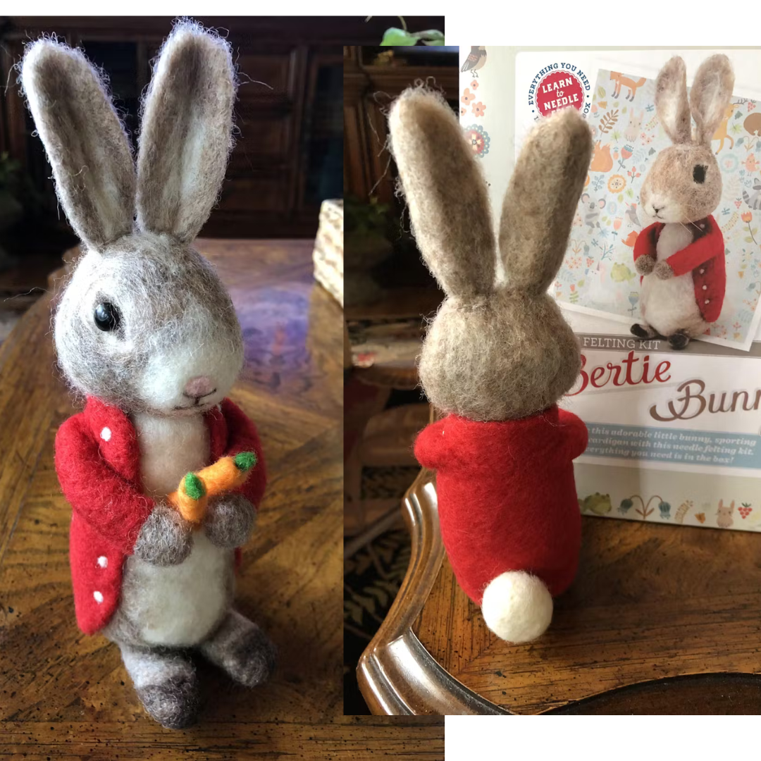 🎀 Sale! Bertie Bunny Needle Felting Craft Kit