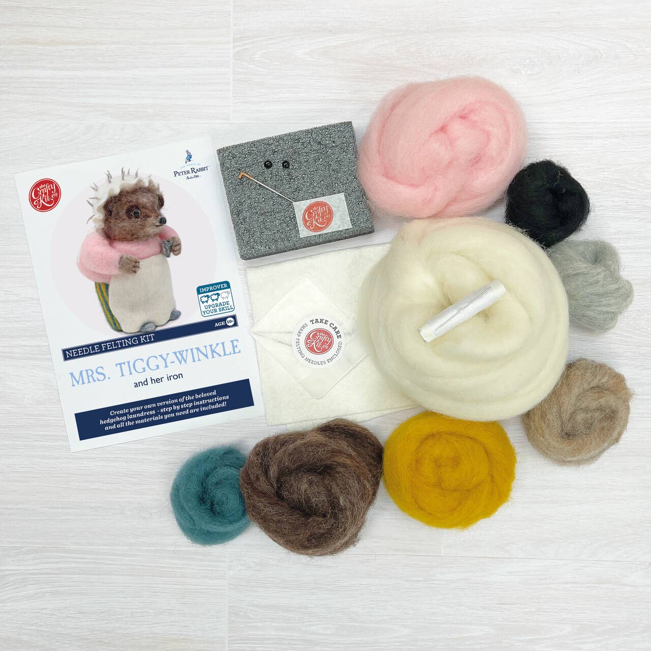 🎀 Sale! Mrs. Tiggy-Winkle Ironing - Beatrix Potter Needle Felting Kit