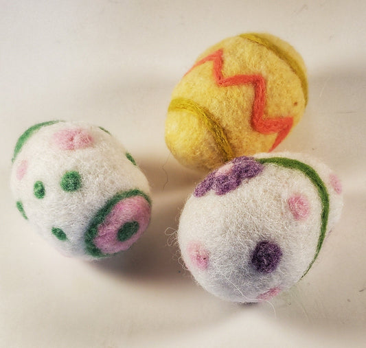 Needle Felted Easter Eggs | March 30