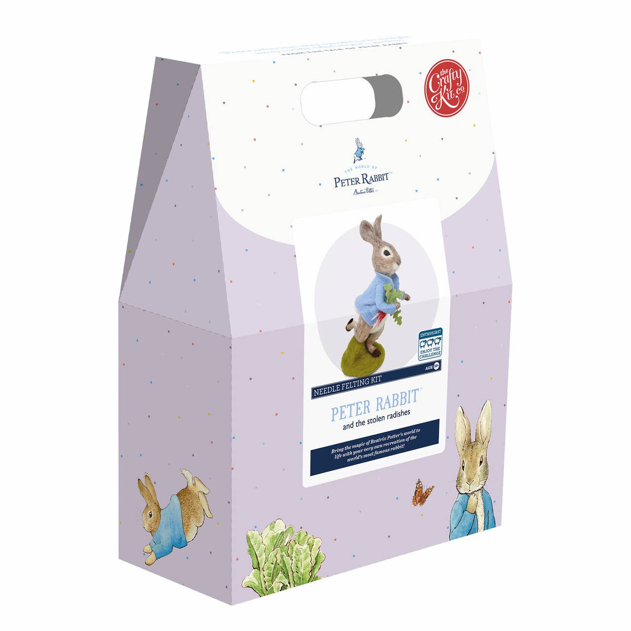 🎀 Sale! Peter Rabbit and the Stolen Radishes - Beatrix Potter Needle Felting Kit