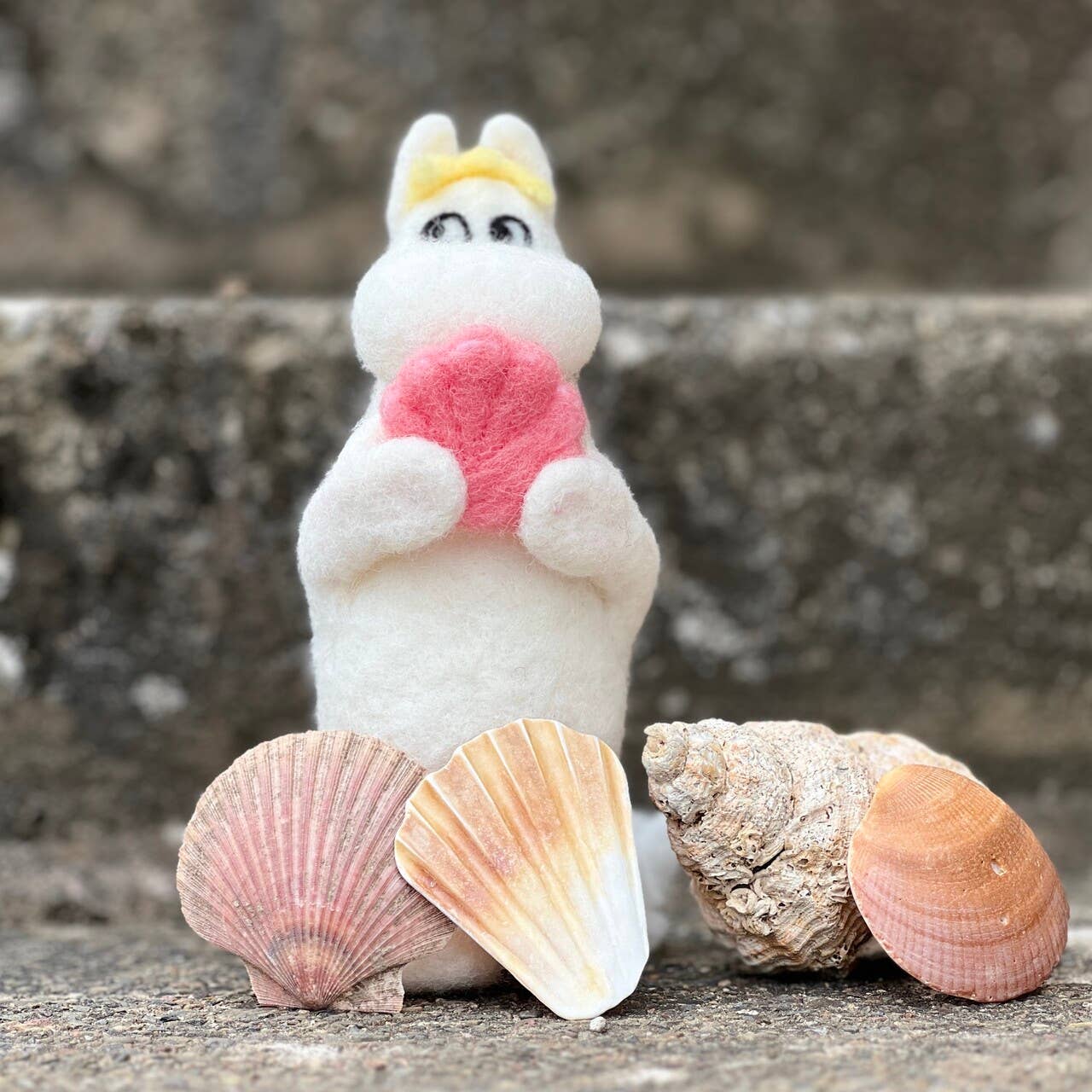 Snorkmaiden Finds a Shell Needle Felting Kit