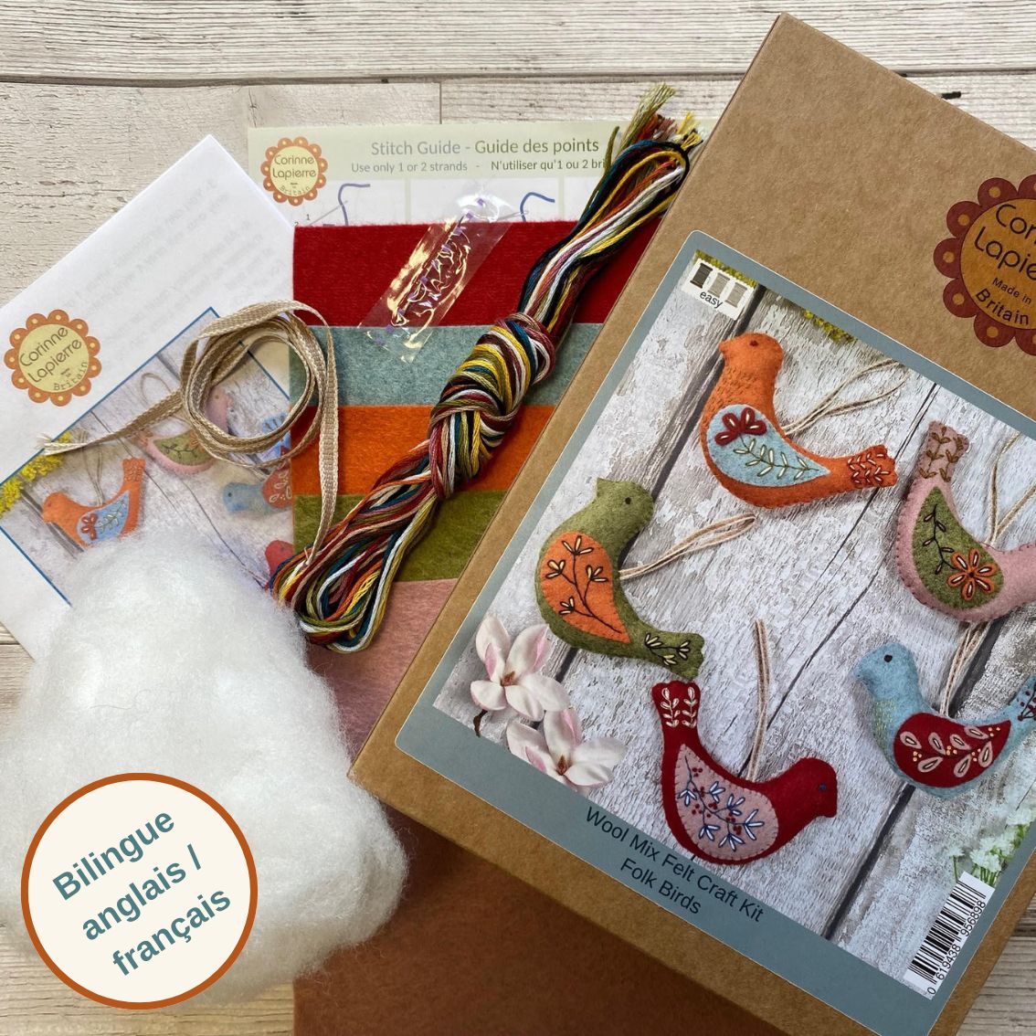 đSale! Folk Birds Felt Craft Kit