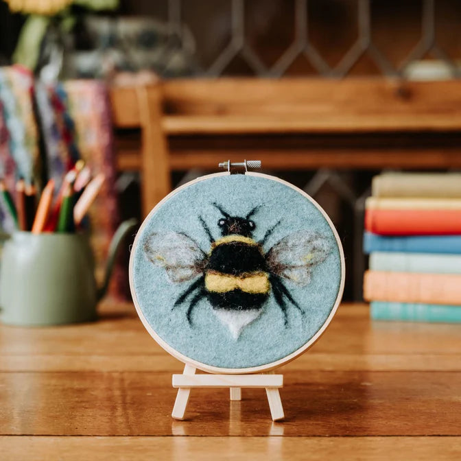 π Sale! Bee in a Hoop Needle Felting Craft Kit