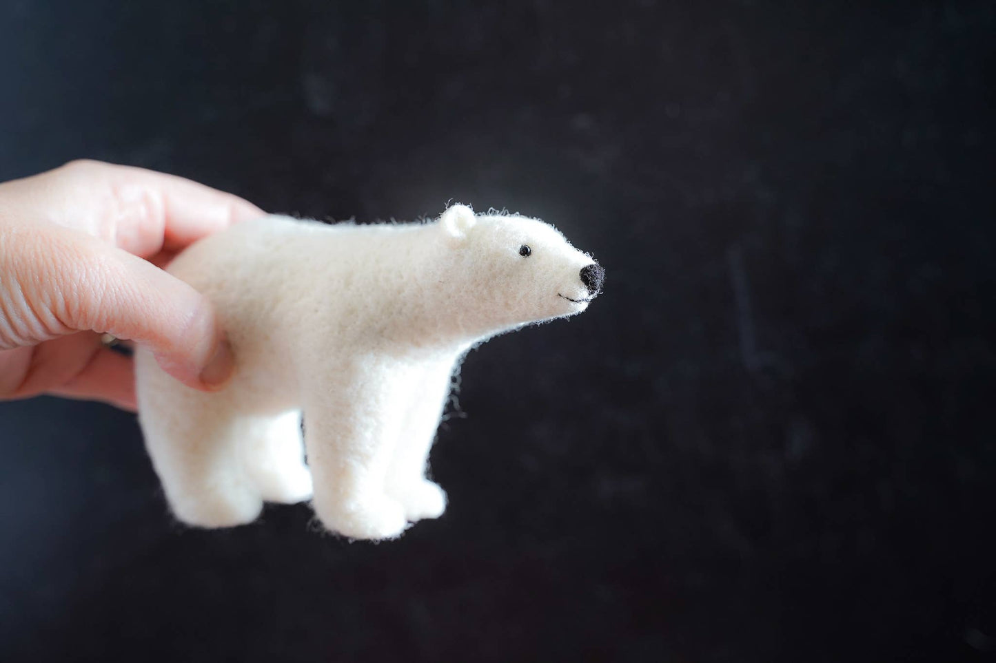 Polar Bear Needle Felting Kit