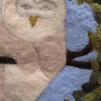 Barred Owl Folk Art Tapestry Needle Felting Kit