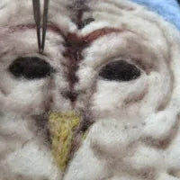 Barred Owl Folk Art Tapestry Needle Felting Kit