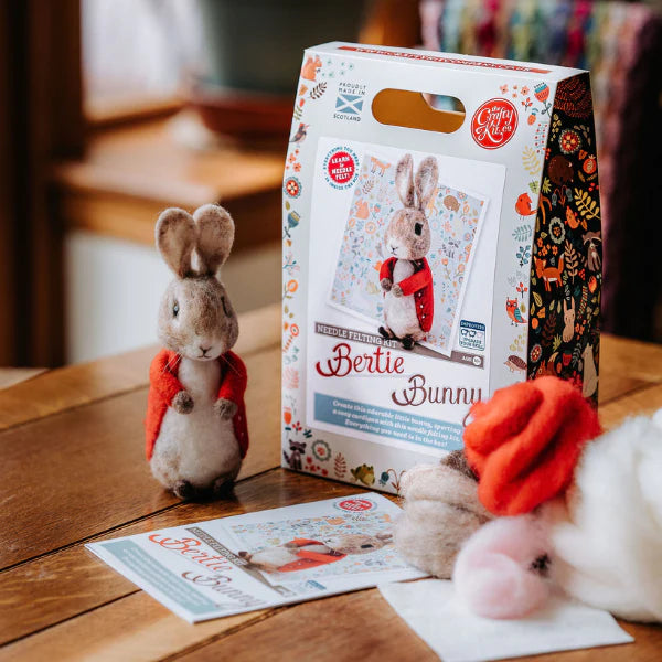 🎀 Sale! Bertie Bunny Needle Felting Craft Kit