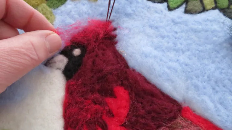 Cardinal Folk Art Tapestry Needle Felting Kit