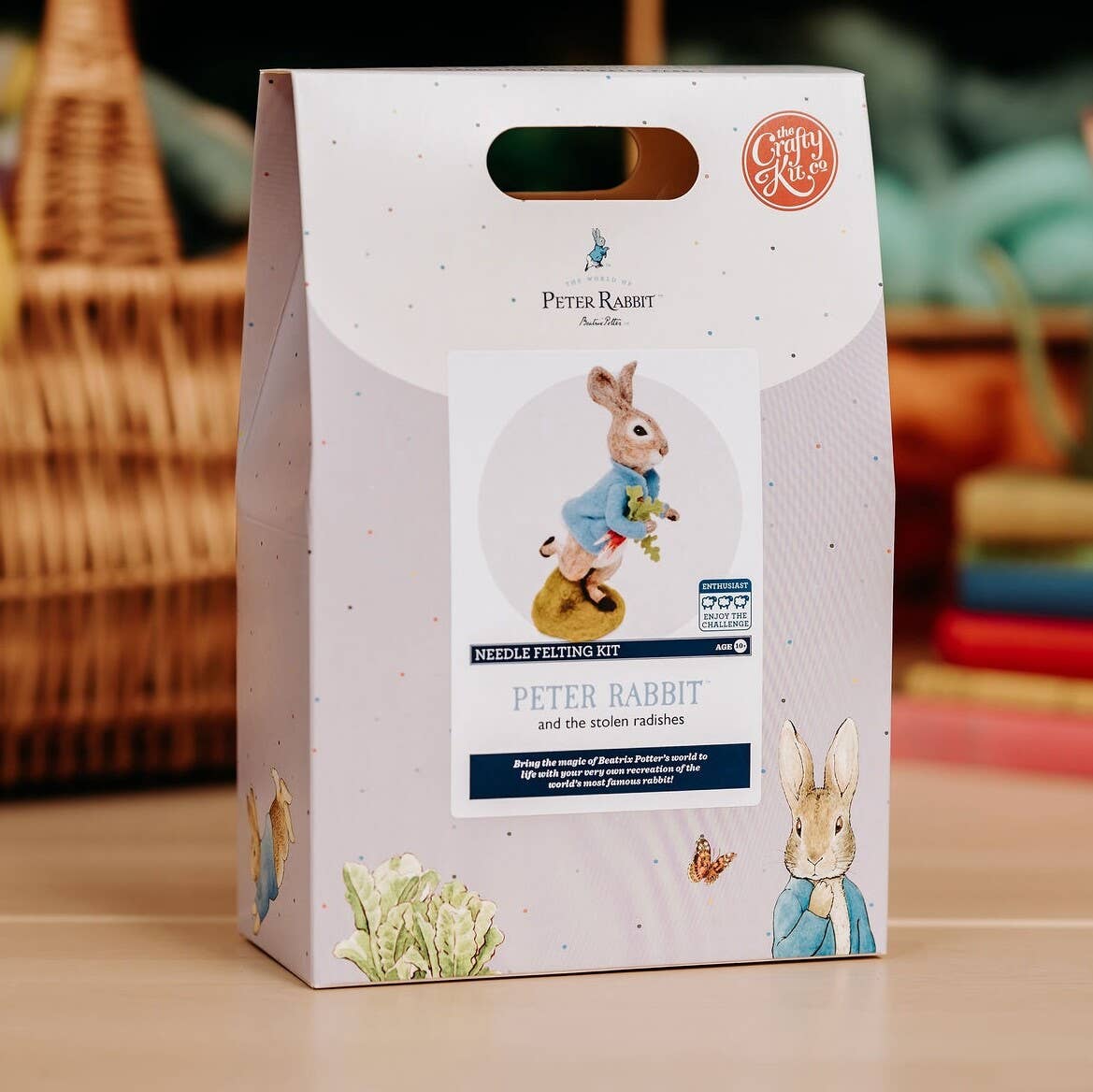 🎀 Sale! Peter Rabbit and the Stolen Radishes - Beatrix Potter Needle Felting Kit