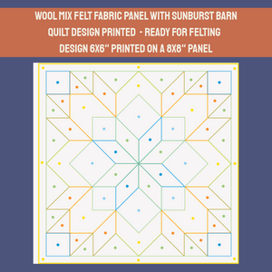 Compass Star Barn Quilt - Panel Only