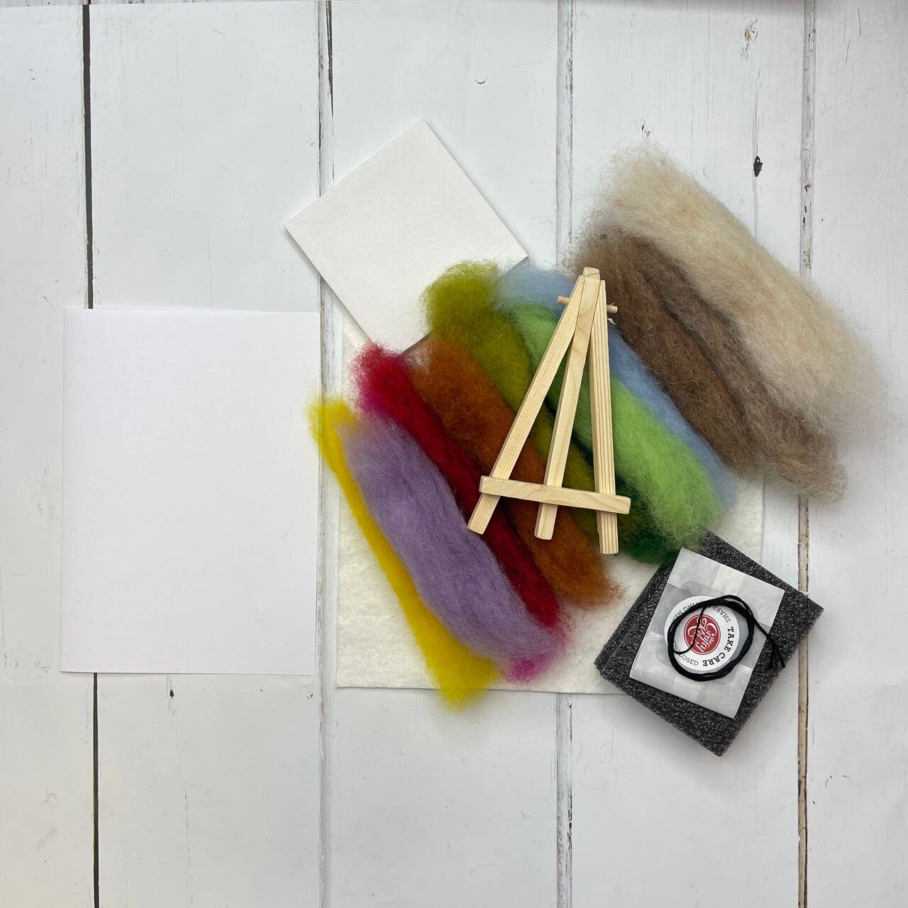 π Sale! Paint with Wool Mini Masterpiece: Thatched Cottage Craft Kit