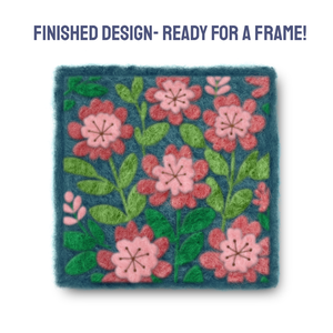 Mountain Laurel - Felted Art Tile