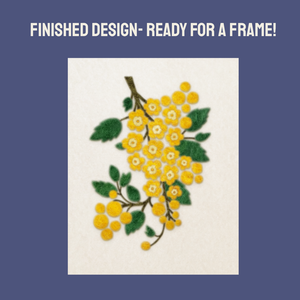 Oregon Grape - Felted Art