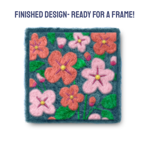 Hawthorn - Felted Art Tile