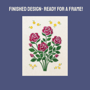 American Beauty Rose - Felted Art