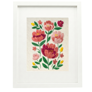 Peony - Felted Art