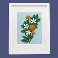 Orange Blossom - Felted Art