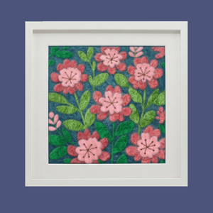 Mountain Laurel - Felted Art Tile