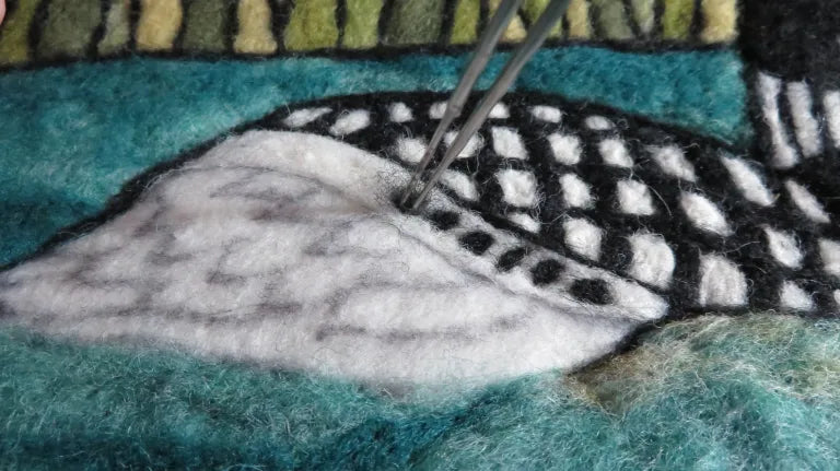 Loon Folk Art Tapestry Needle Felting Kit