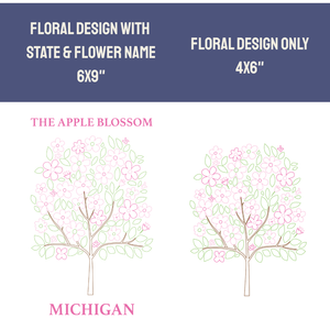 Michigan Apple Blossom - State Flower Collection
