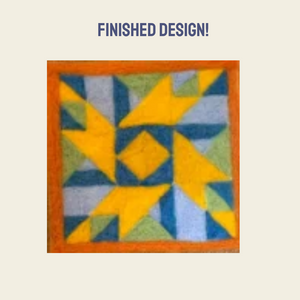 Prairie Star Barn Quilt - Panel Only