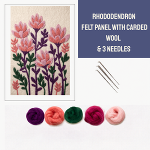 Rhododendron- Felted Art