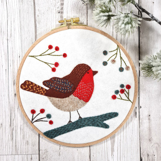 NEW! Robin Felt Appliqué Hoop