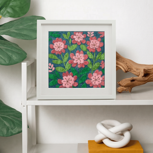 Mountain Laurel - Felted Art Tile