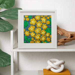 Oregon Grape- Felted Art Tile