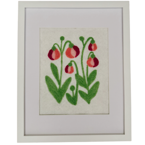 Lady's Slipper - Felted Art