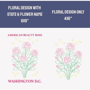 American Beauty Rose- State Flower Collection