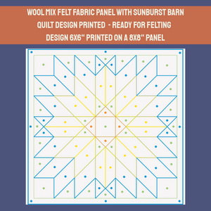 Sunburst Barn Quilt - Panel Only
