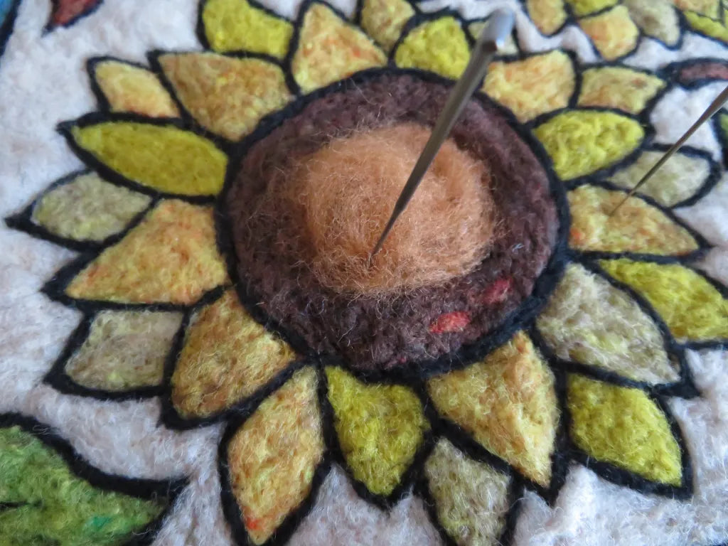 Sunflower Folk Art Tapestry Needle Felting Kit