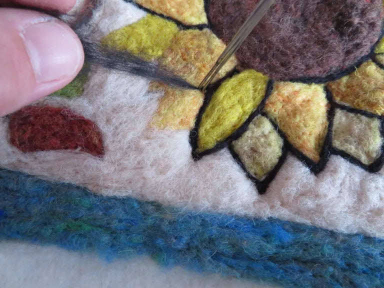 Sunflower Folk Art Tapestry Needle Felting Kit