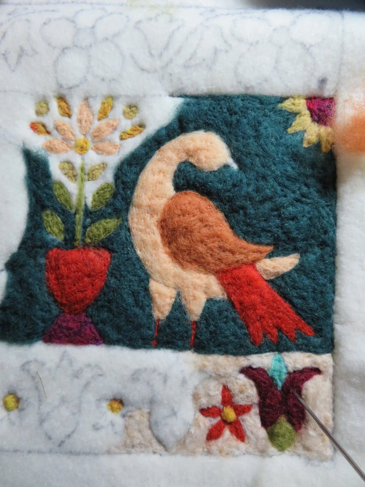 Swedish Geese Folk Art Tapestry Needle Felting Kit
