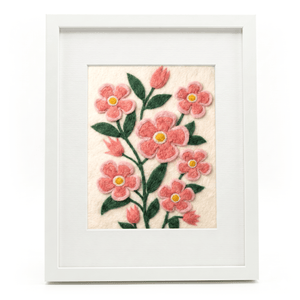 Wild Rose- Felted Art