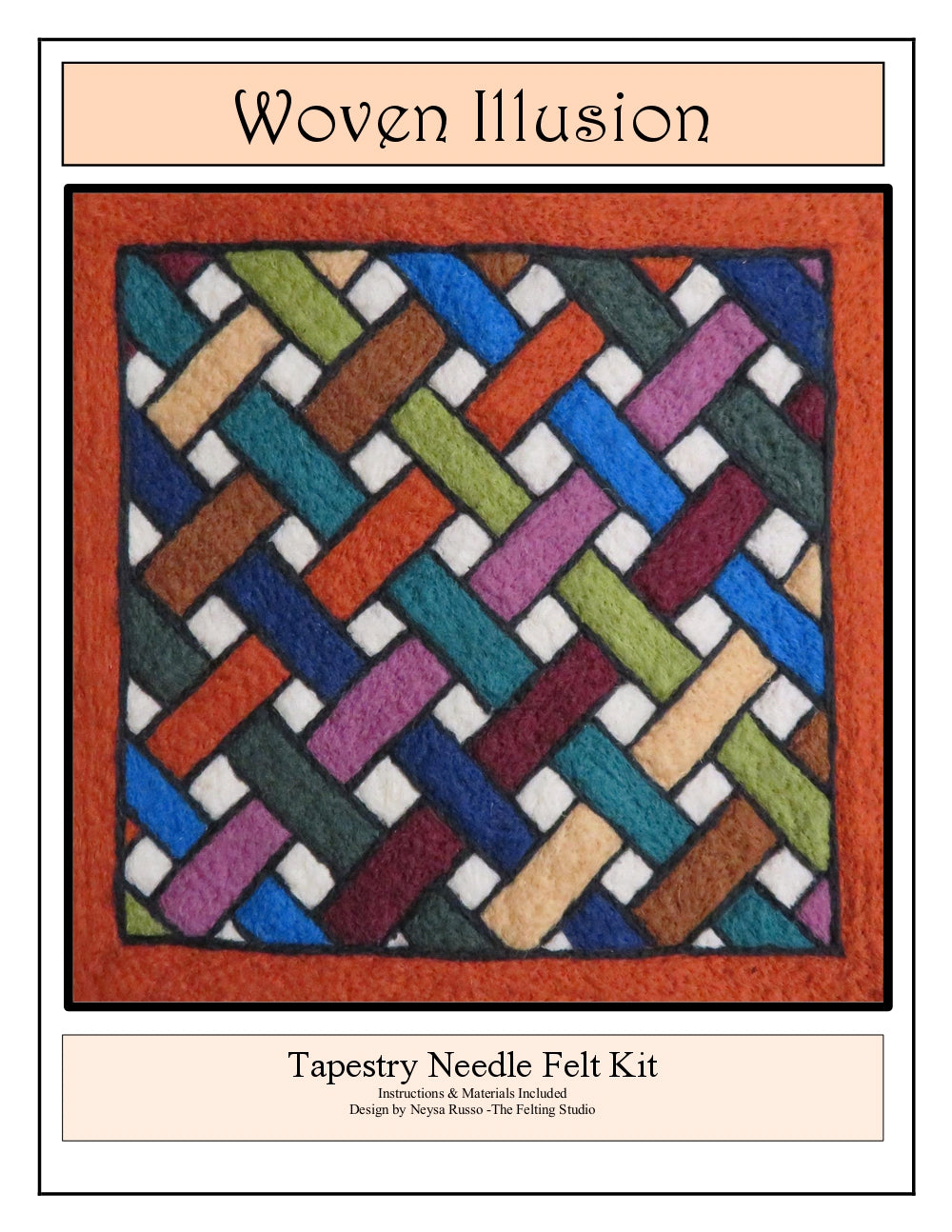 Woven Illusions Coasters / Mug Rugs Needle Felting Kit
