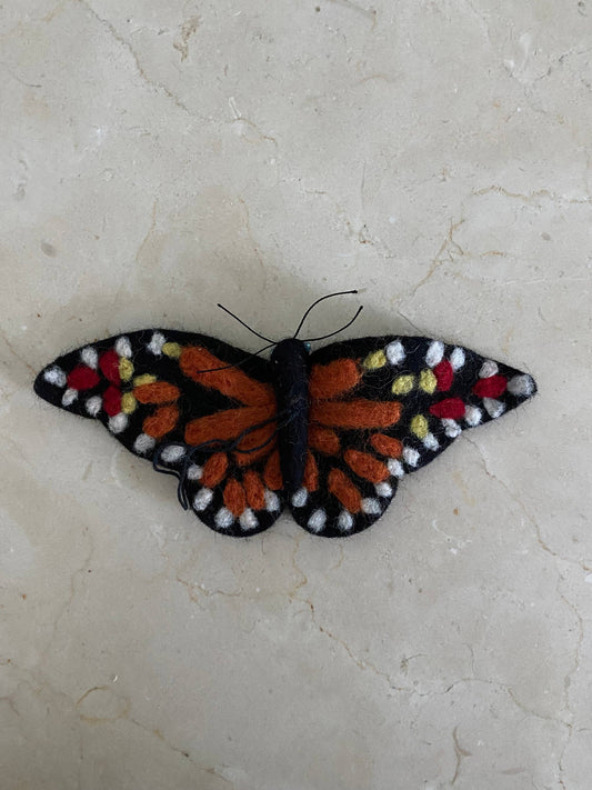 Felted Wool Monarch Butterfly
