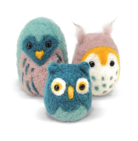 Owl Family Needle Felting Craft Kit