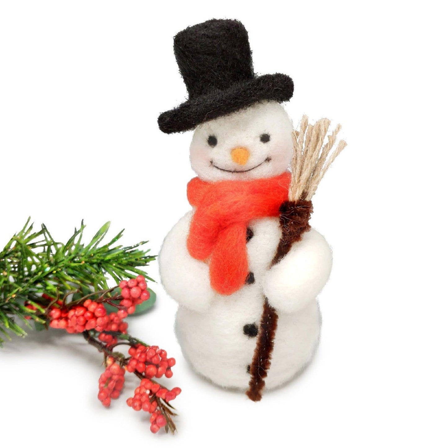 ๐ Sale! Festive Snowman Needle Felting Craft Kit