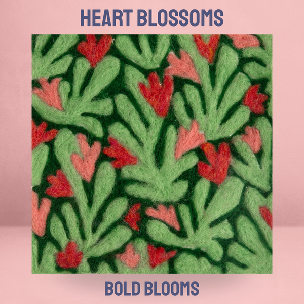 Bold Blooms Heart