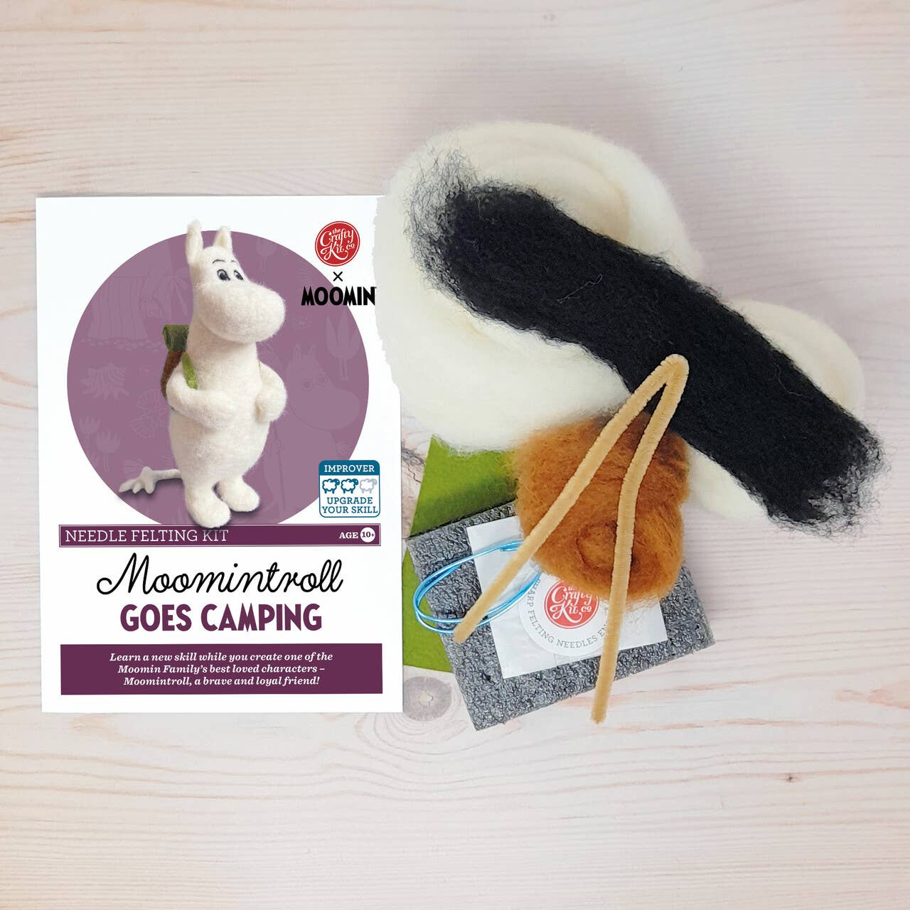 NEW! Moomin Troll Goes Camping Needle Felting Kit