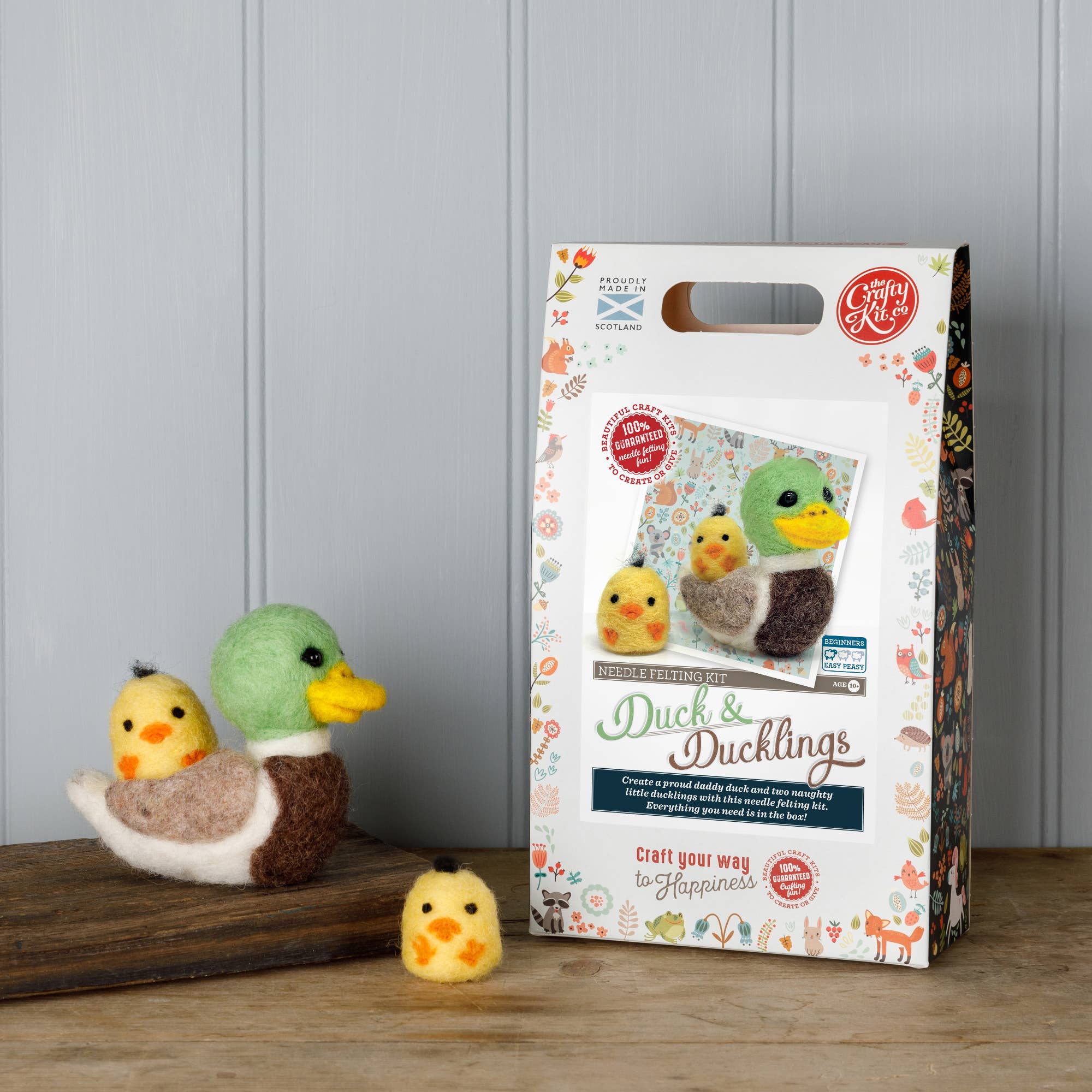 🎀 Sale! Duck & Ducklings Needle Felting Craft Kit