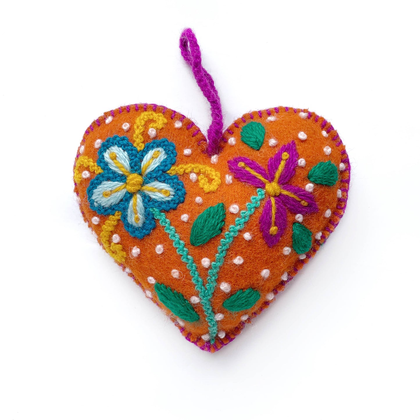Colorful Embroidered Heart