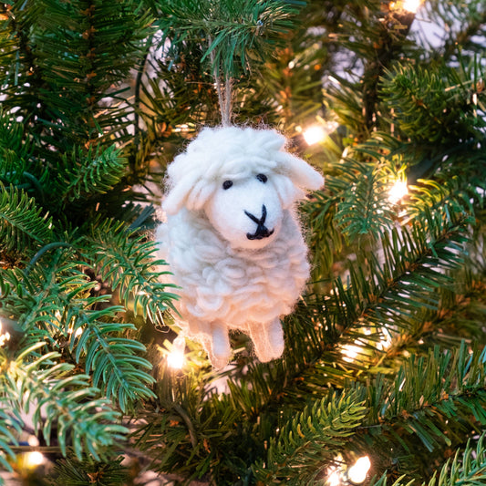 White Sheep Ornament