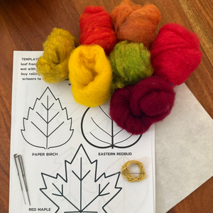 Fall Leaves Needle Felting Kit - Fall Felt-A-Long