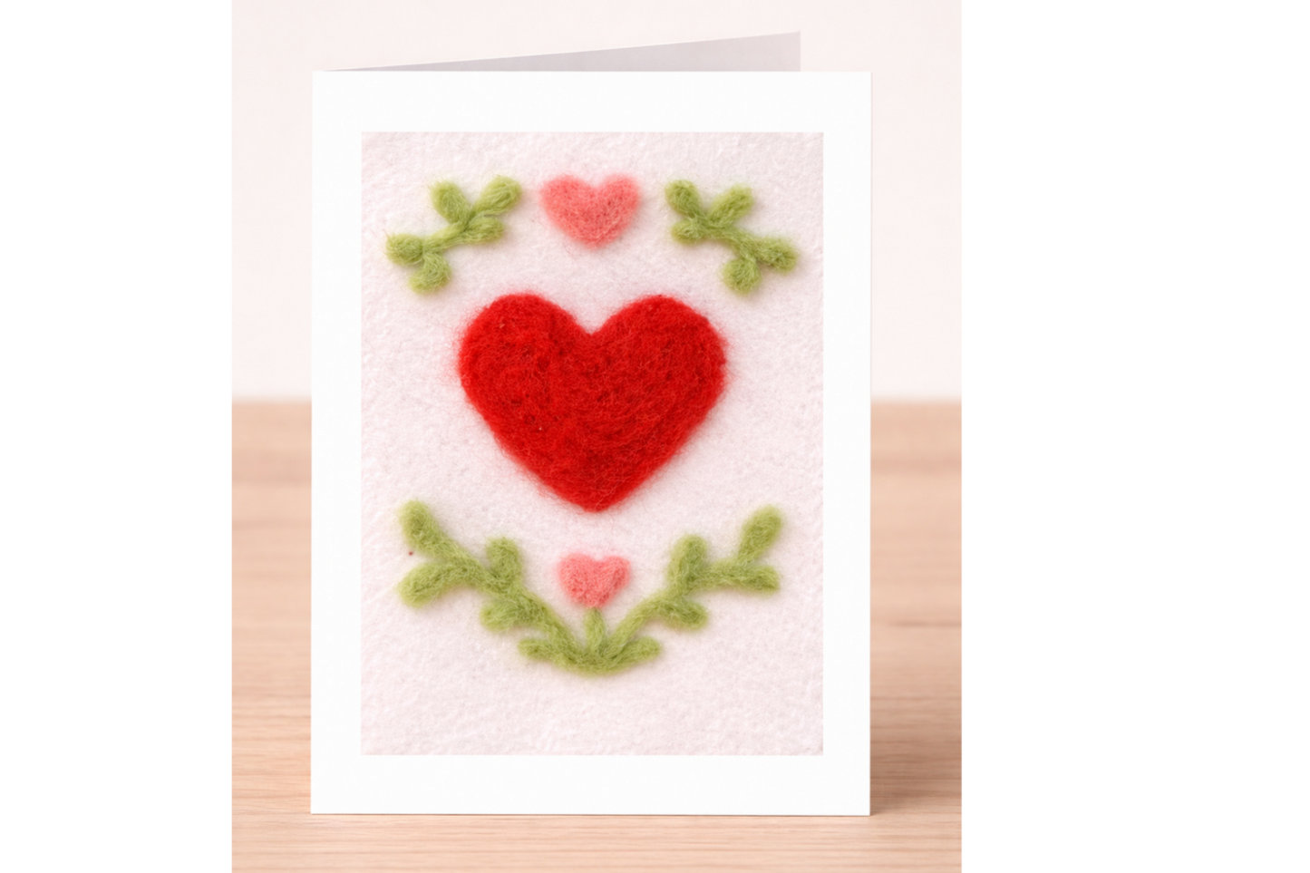 Valentine Heart Needle Felting Kit (Set of 3 Cards)
